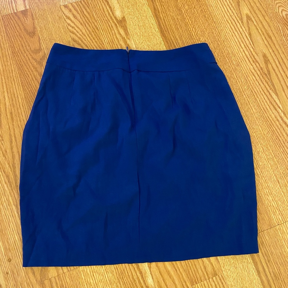 💙💙Gorgeous Royal Blue Mini Faux Wrap Skirt 💙💙 - Picture 3 of 5